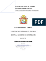 Contenido Del Informe de Investigacion