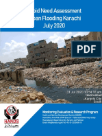 HANDS RNA Urban Flooding Karachi July 2020