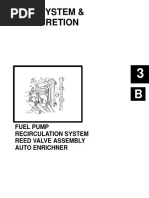 Fuel System & Carburetion: Fuel Pump Recirculation System Reed Valve Assembly Auto Enrichner