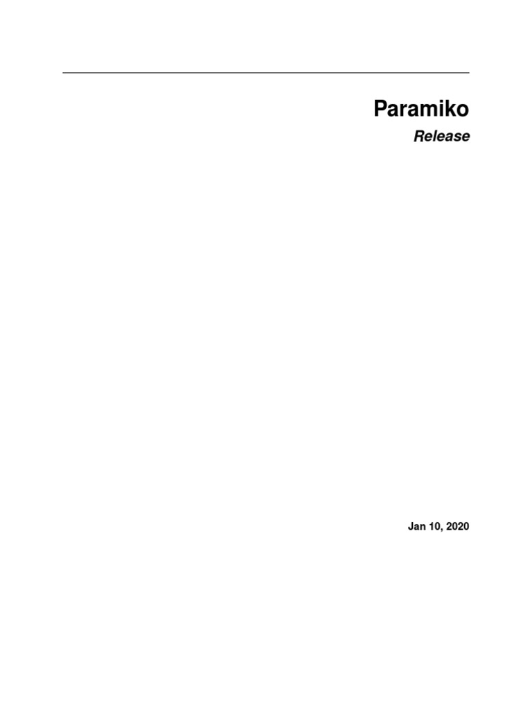 What Is Paramiko Documentation? – DAWP