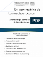 5.0 Clasificación Geomecánica de Las Rocas