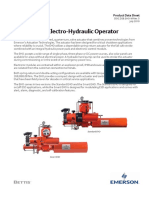 Data Sheet Bettis Eho Electro Hydraulic Operator Metric en 86480 PDF