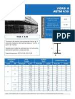 Vigas H Astm A36