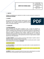 Procedimiento de Credito de Vivienda Usada