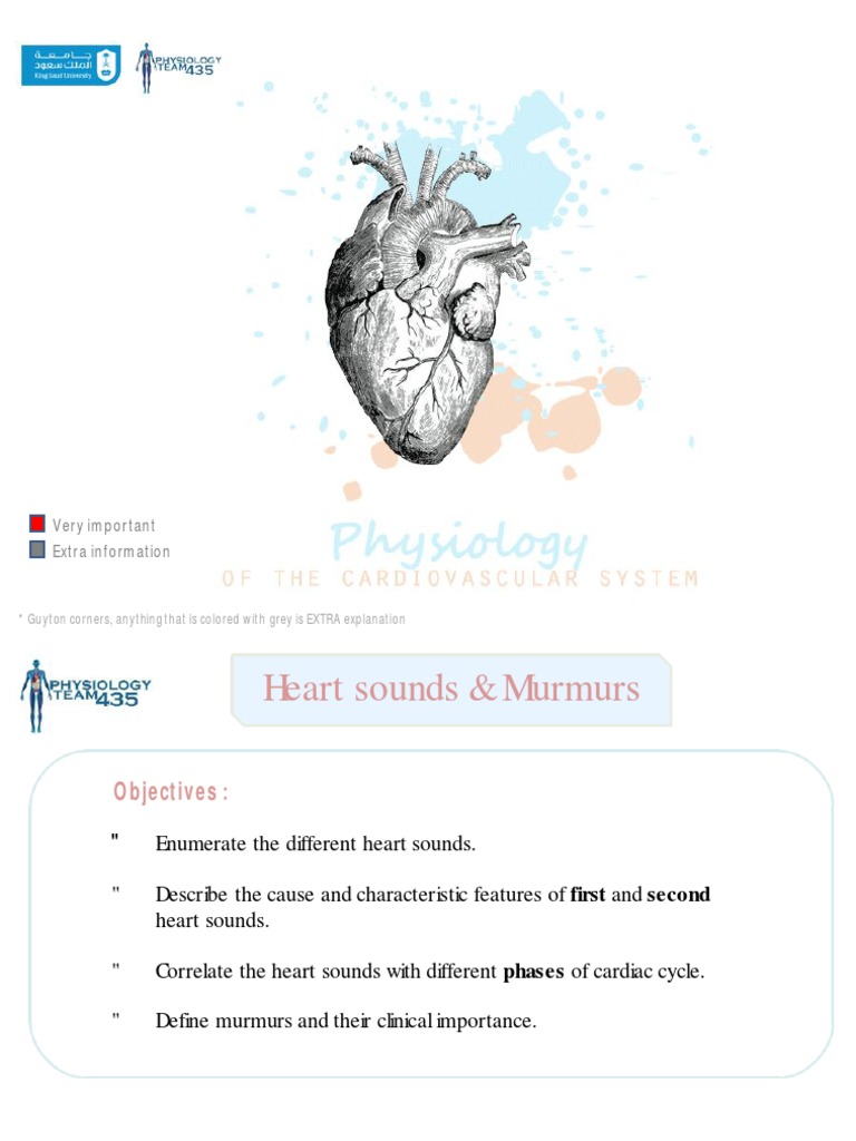 Heart Sound Murmurs Pdf Heart Valve Diastole