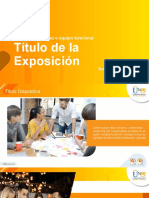 Título de La Exposición: Unidad/Zona/grupo o Equipo Funcional