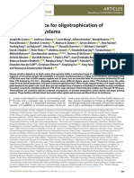 Isotopic Evidence For Oligotrophication of Terrestrial Ecosystems