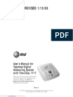 REVISED 1/15/99: User's Manual For Tapeless Digital Answering System With Time/Day 1717