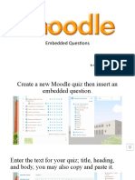 Moodle Embedded Questions
