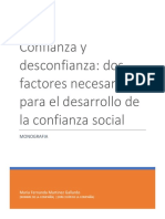 Confianza y Desconfianza: Dos Factores Necesarios para El Desarrollo de La Confianza Social