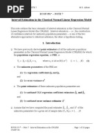 Interval Estimation in The Classical Normal Linear Regression Model