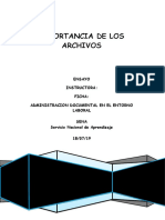 R - Evidencia - Ensayo - Importancia de Los Archivos