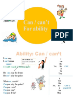 Can / Can't For Ability