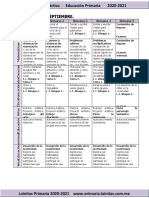 Septiembre - 3er Grado Dosificación (2020-2021)