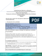 Guía de Ruta y Avance de Ruta para La Realimentación - Fase 1 - Contextualización