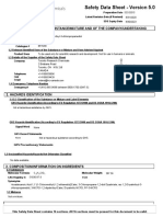 Safety Data Sheet - Version 5.0: 1. Identification of The Substance/Mixture and of The Company/Undertaking