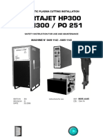 Nertajet Hp300 CPM300 / PO 251: Automatic Plasma Cutting Installation