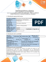 Guía de actividades y rúbrica de evaluación - Paso 4 - Elaborar estado financiero y manual de politicas contables.docx