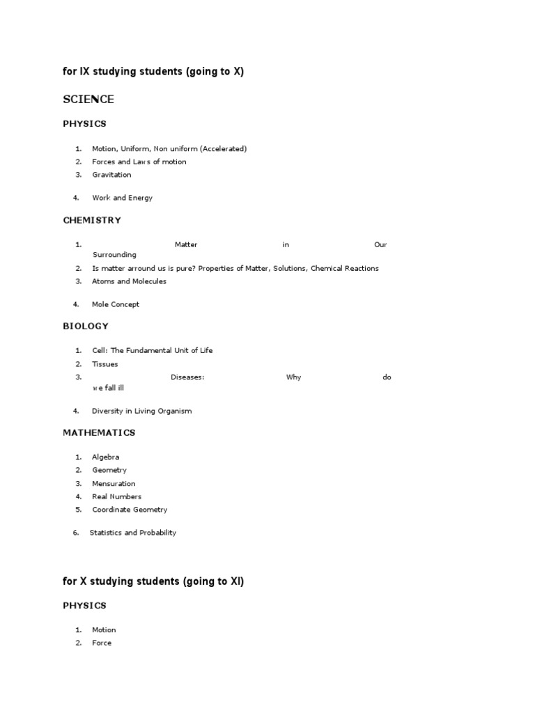 Comprehensive Science and Math Guide | PDF | Chemistry | Physics
