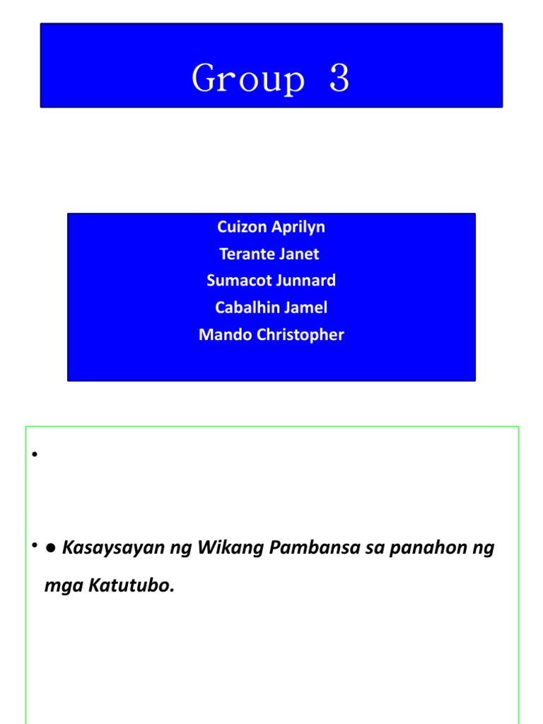 Group 3 | PDF