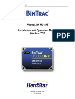 Houselink Hl-10E Installation and Operation Manual Modbus TCP