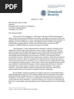 DHS Response To Adam Schiff Regarding Brian Murphy