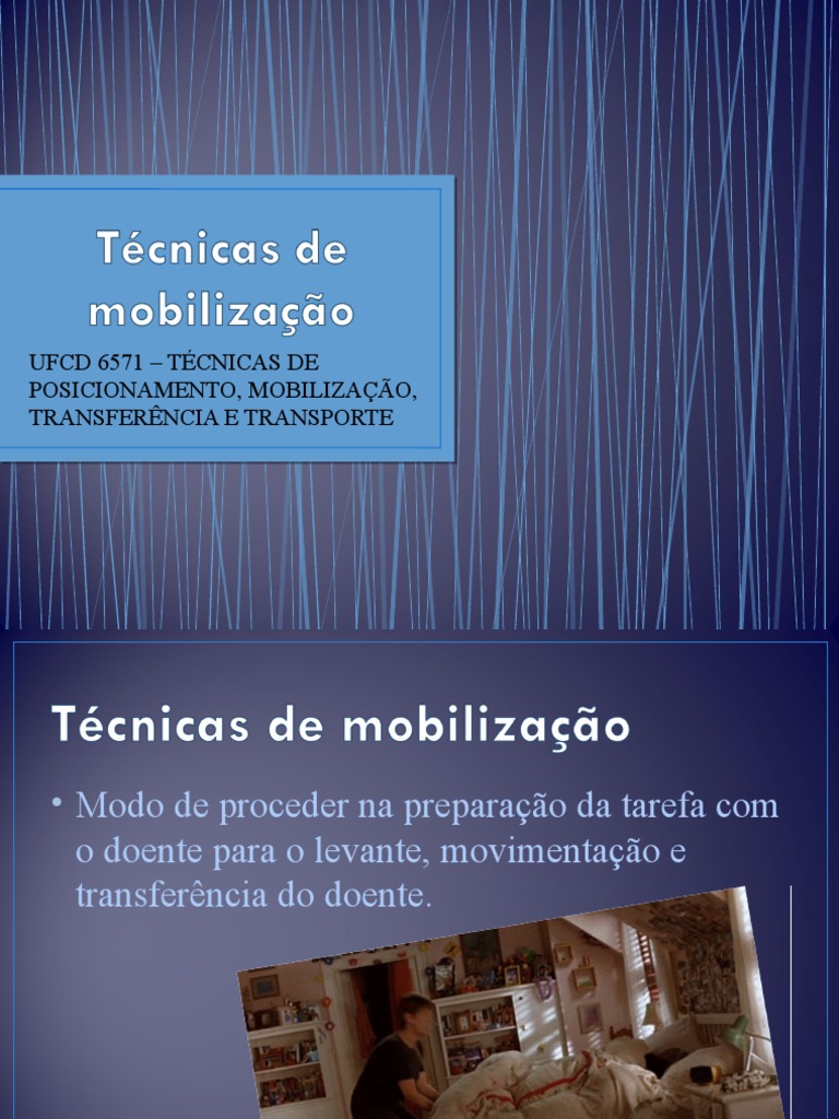 Técnicas de Mobilização e Transporte de Doentes | PDF | Enfermagem ...