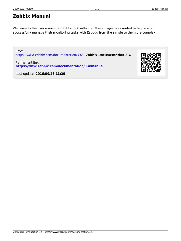 Zabbix Manual PDF
