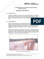 Memoria Descriptiva-Reconstrucción Puente Franco