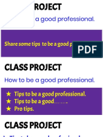 Share Some Tips To Be A Good Professional