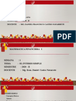 SEMANA 1- INTERES SIMPLE Y COMPUESTO