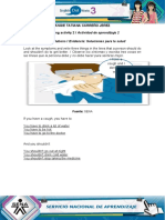 Angie Tatiana Carreño Jerez Learning Activity 2 / Actividad de Aprendizaje 2 Evidence: Health Solutions / Evidencia: Soluciones para La Salud