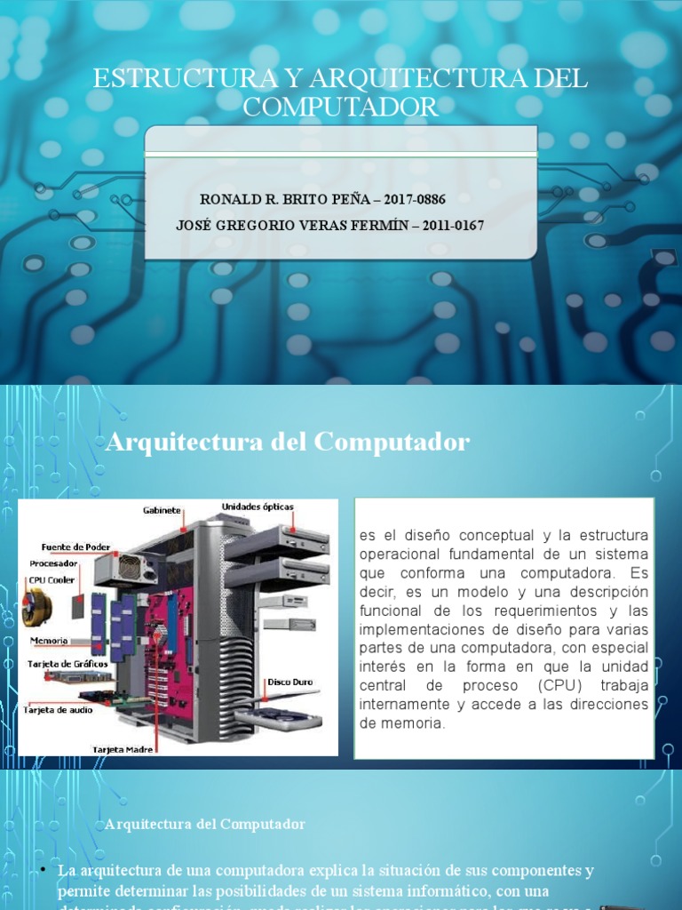 Arquitectura Del Computador Version Final | Descargar gratis PDF ...