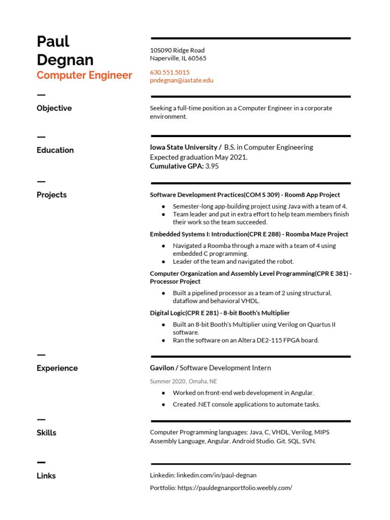 Degnan Resume 8 | PDF | Computing | Software