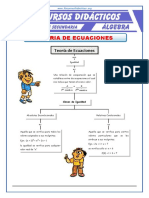 Ejercicios de Ecuaciones de Primer Grado para Quinto de Secundaria PDF