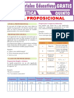 Logica Proposicional I para Quinto Grado de Secundaria PDF