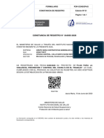 Constancia de Registro #044935-2020 Minsa, Igesa PDF