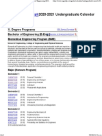 2020-2021 Undergraduate Calendar XII. PENSUM de LA CARRERA Biomedical Engineering Program