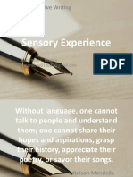 Sensory Experience: Chapter 3: Creative Writing