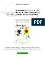Por Que A Mi Por Que Esto Por Que Ahora Spanish Edition No Ficcion Divulgacion by Robin Norwood