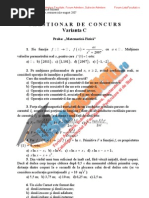 ListaFacultati - Ro Subiecte Admitere Academia Tehnica Militara Bucuresti Fizica Sesiunea I - 2007