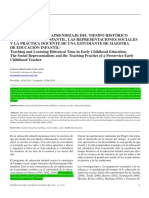 La Enseñanza y El Aprendizaje Del Tiempo Histórico en La Educación Infantil PDF