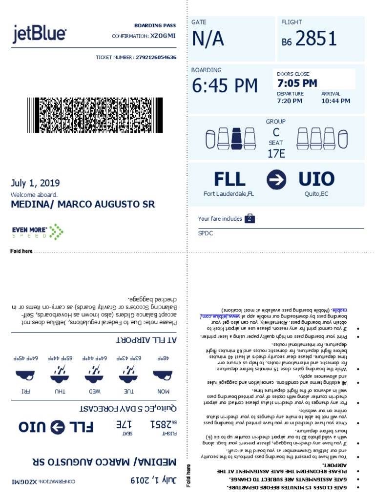 JetBlue Boarding Info for Passengers | PDF | Aviation | Transport