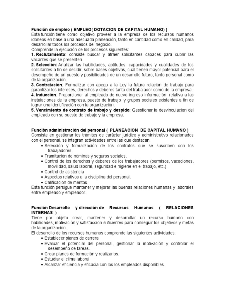 Mapa Conceptual | PDF | Gestión de recursos humanos | Relaciones laborales