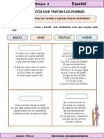 Español - Sentimientos Que Tratan Los Poemas