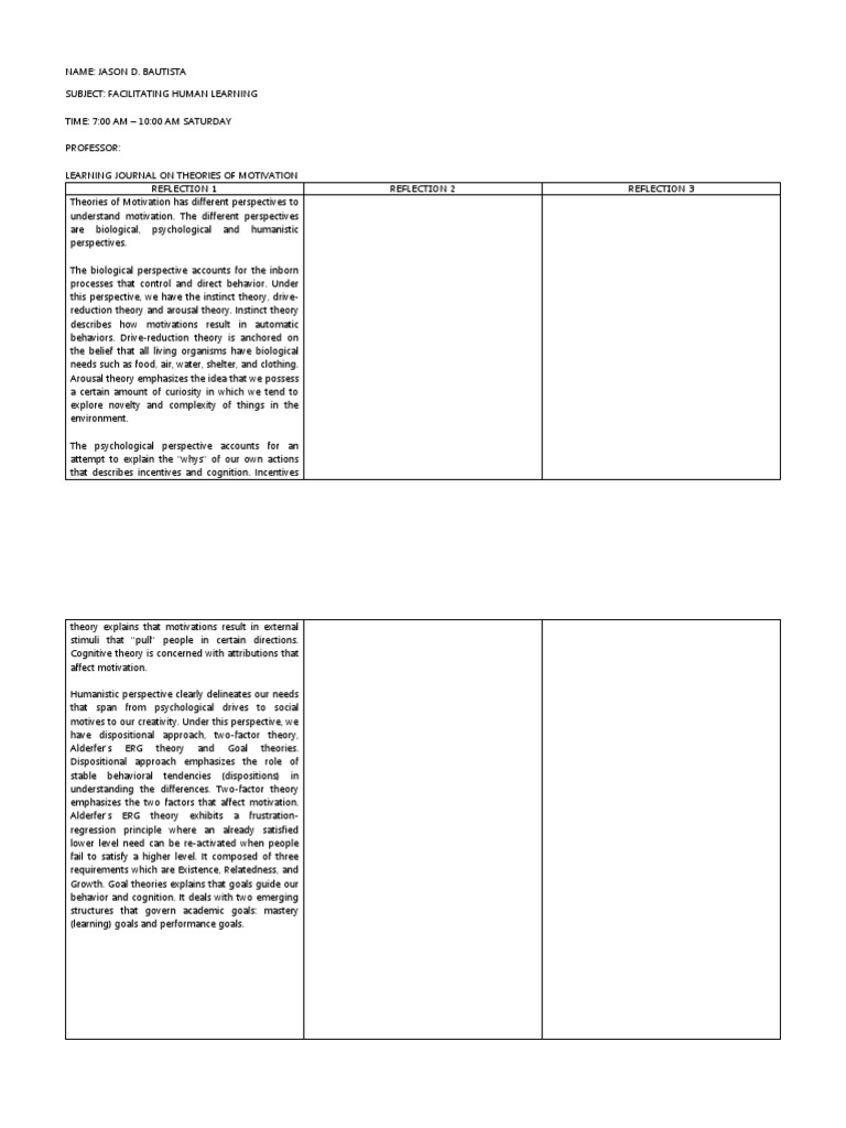 Reflection 1 Reflection 2 Reflection 3 | PDF