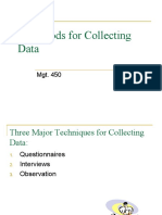 Three Data Collection Methods