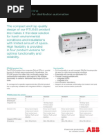 Smart Solutions For Distribution Automation: RTU540 Product Line