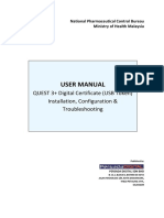 User Manual: QUEST 3+ Digital Certificate (USB Token) Installation, Configuration & Troubleshooting