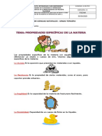 Propiedades Específicas de La Materia